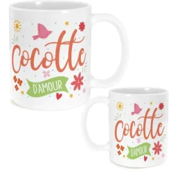 Mug à paillettes humoristique - Collection Girls Club - Modèle au choix