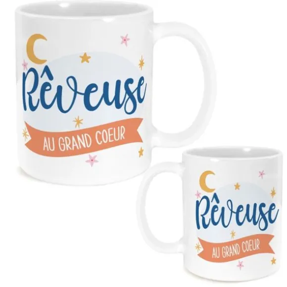 Mug à paillettes humoristique - Collection Girls Club - Modèle au choix