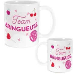 Mug à paillettes humoristique - Collection Girls Club - Modèle au choix