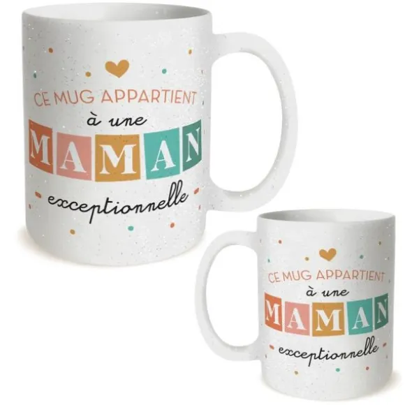 Mug à paillettes - Maman Exceptionnelle