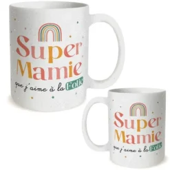 Mug à paillettes - Super Mamie