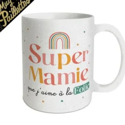 Mug à paillettes - Super Mamie