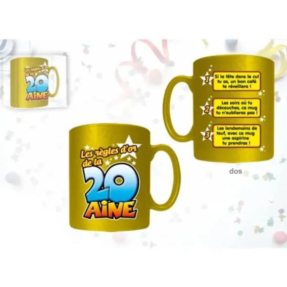 Mug Règles d'or 20 aine