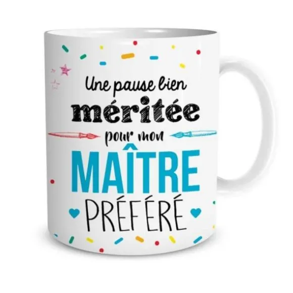 Mug "Une pause bien méritée pour mon Maître préféré"