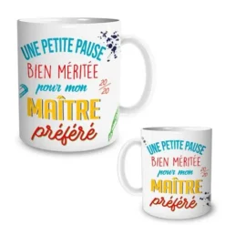Mug "Une petite pause" pour Maître d'école
