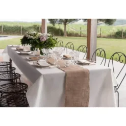 Nappe Diamant Rainbow en airlaid FSC® - 120 cm x 10 m - Couleur Blanc