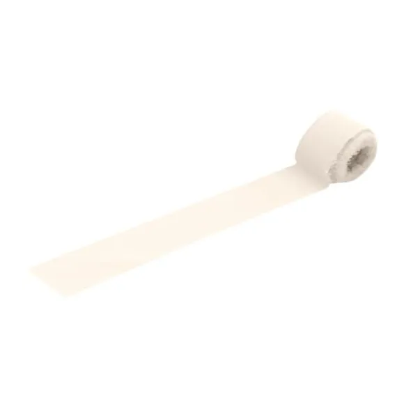 Nappe en coton effiloché - 140 x 240 cm - Couleur Blanc Crème