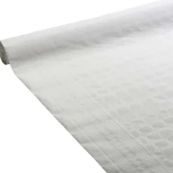 Nappe en papier damassé - 25 m - Couleur Blanc