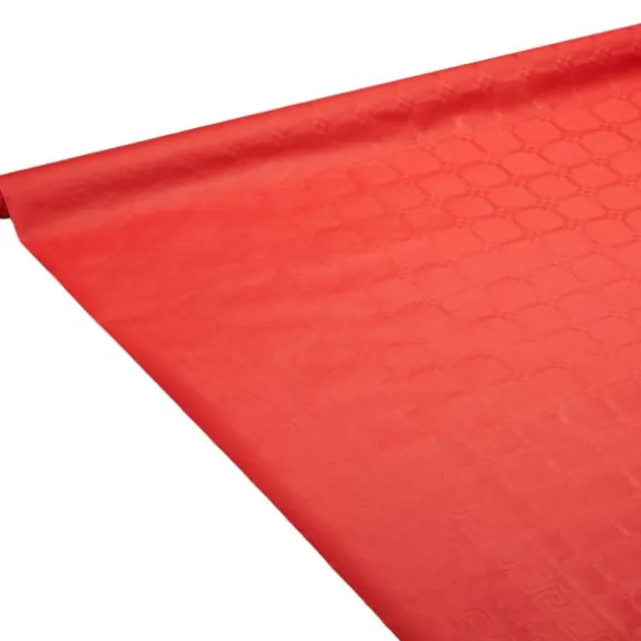 Nappe en papier damassé - 25 m - Couleur au choix