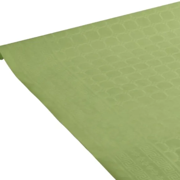 Nappe en papier damassé - 25 m - Couleur au choix