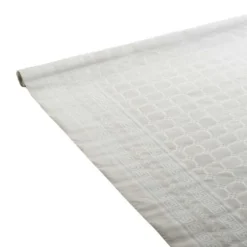 Nappe en papier damassé - 6 m - Couleur Blanc