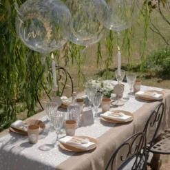 Nappe en toile de jute - 120 x 220 cm