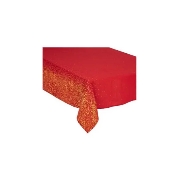 Nappe imprimée Léopard Rouge - 240 cm - Couleur au Choix