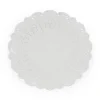 6 Napperons en papier dentelle - Blanc - 21,5 cm