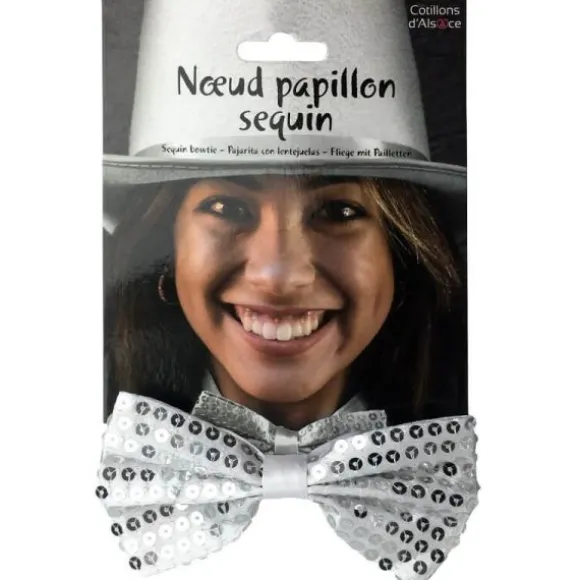 Noeud Papillon à Sequins pour adulte - Couleur au Choix