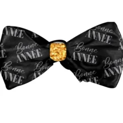 Nœud Papillon pour adulte Bonne Année - Noir & Or