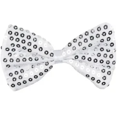 Nœud Papillon à Sequins - Argent
