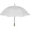 Ombrelle blanche uni en tissu