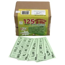 Pack 125 Cartons Rigides de Loto - Vert