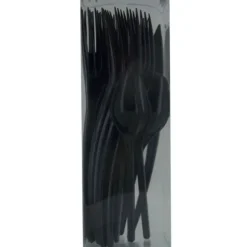 Pack 30 Couverts en Plastique - Noir