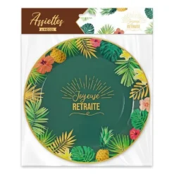 Pack de 6 assiettes - Joyeuse Retraite