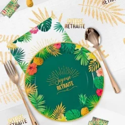 Pack de 6 assiettes - Joyeuse Retraite