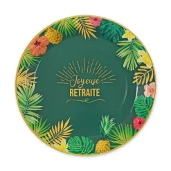 Pack de 6 assiettes - Joyeuse Retraite
