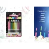 Pack de 10 bougies à flammes colorées