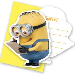 Pack de 6 cartes d'invitation Les Minions ®