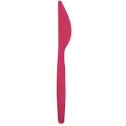 Pack de 20 Couteaux en Plastique - Corail