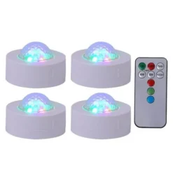 Pack de 4 effets de lumière Astro RGB avec télécommande