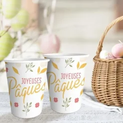 Pack de 6 gobelets - Joyeuses Pâques