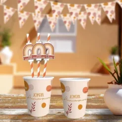 Pack de 6 gobelets - Joyeux Anniversaire - Collection Terracotta