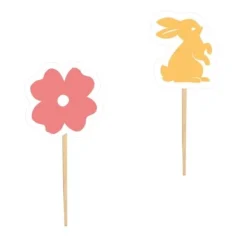 Pack de 12 pics de décoration - Joyeuses Pâques
