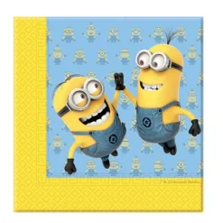 Pack de 20 serviettes Les Minions ® - 33x33cm