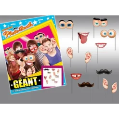 Pack photo booth Géant "Visage caricature"
