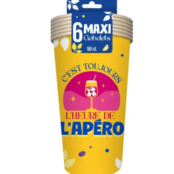 12 pailles cocktails avec décorations 3D - Collection Apéro - Couleur au choix