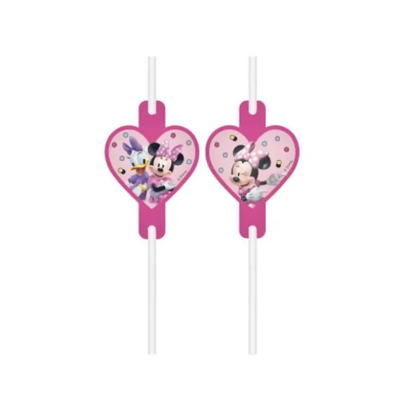 4 Pailles en carton Minnie Junior™