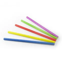 100 Pailles en Papier - 24 cm - Couleurs Assorties
