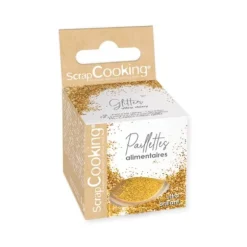Paillettes alimentaires - 5 grammes - Couleur Or