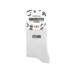 Paire de chaussettes blanches pour homme - Modèle au choix