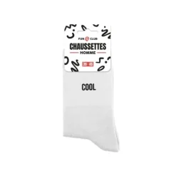Paire de chaussettes blanches pour homme - Modèle au choix
