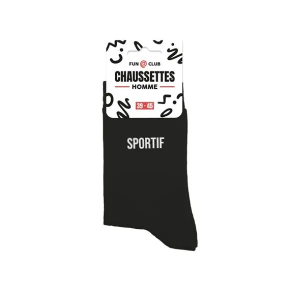 Paire de chaussettes noires pour homme - Modèle au choix
