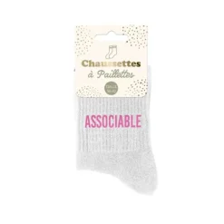 Paire de chaussettes à paillettes pour femme - Modèle au choix