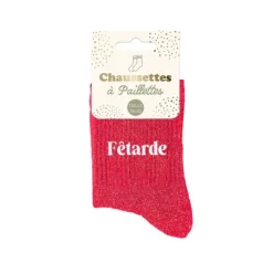 Paire de chaussettes à paillettes pour femme - Modèle au choix