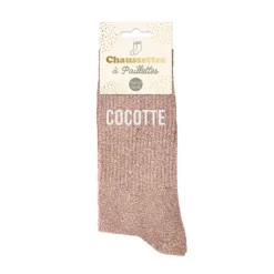 Paire de chaussettes à paillettes pour femme - Modèle au choix