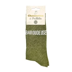 Paire de chaussettes à paillettes pour femme - Modèle au choix