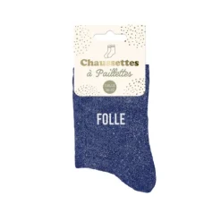 Paire de chaussettes à paillettes pour femme - Modèle au choix