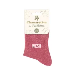 Paire de chaussettes à paillettes pour femme - Modèle au choix