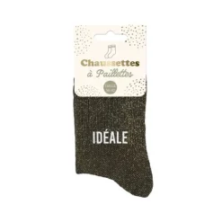 Paire de chaussettes à paillettes pour femme - Modèle au choix